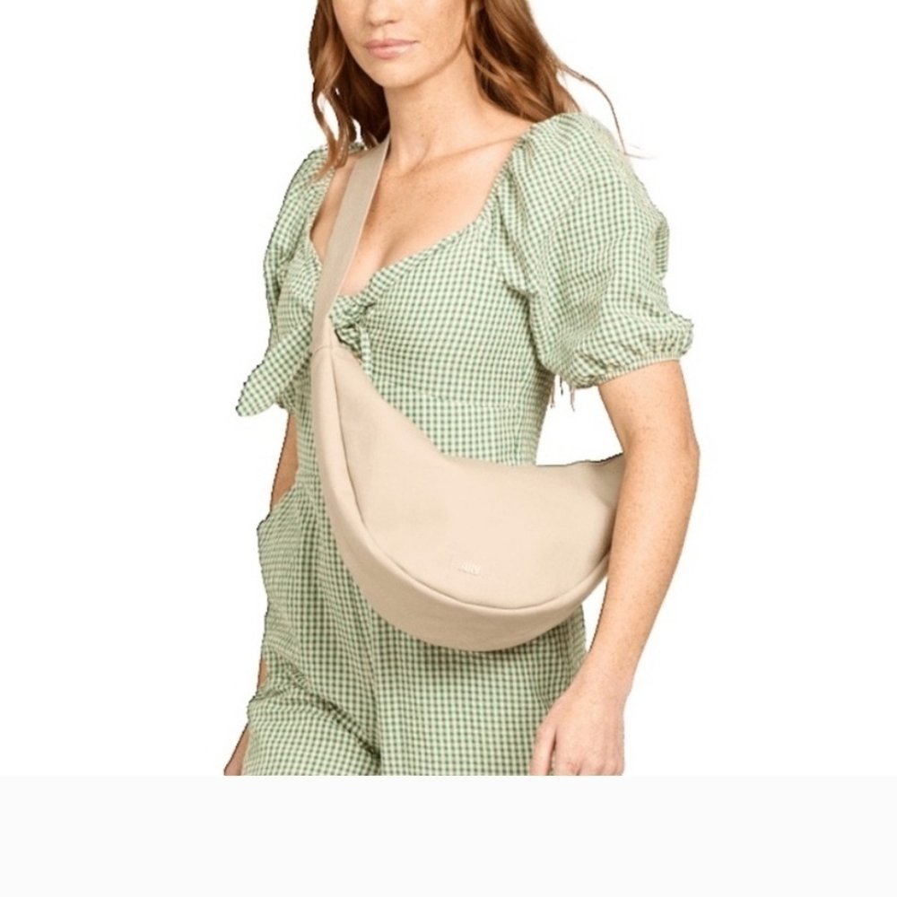 July Chick Everyday Crescent Beige Crossbody Bag